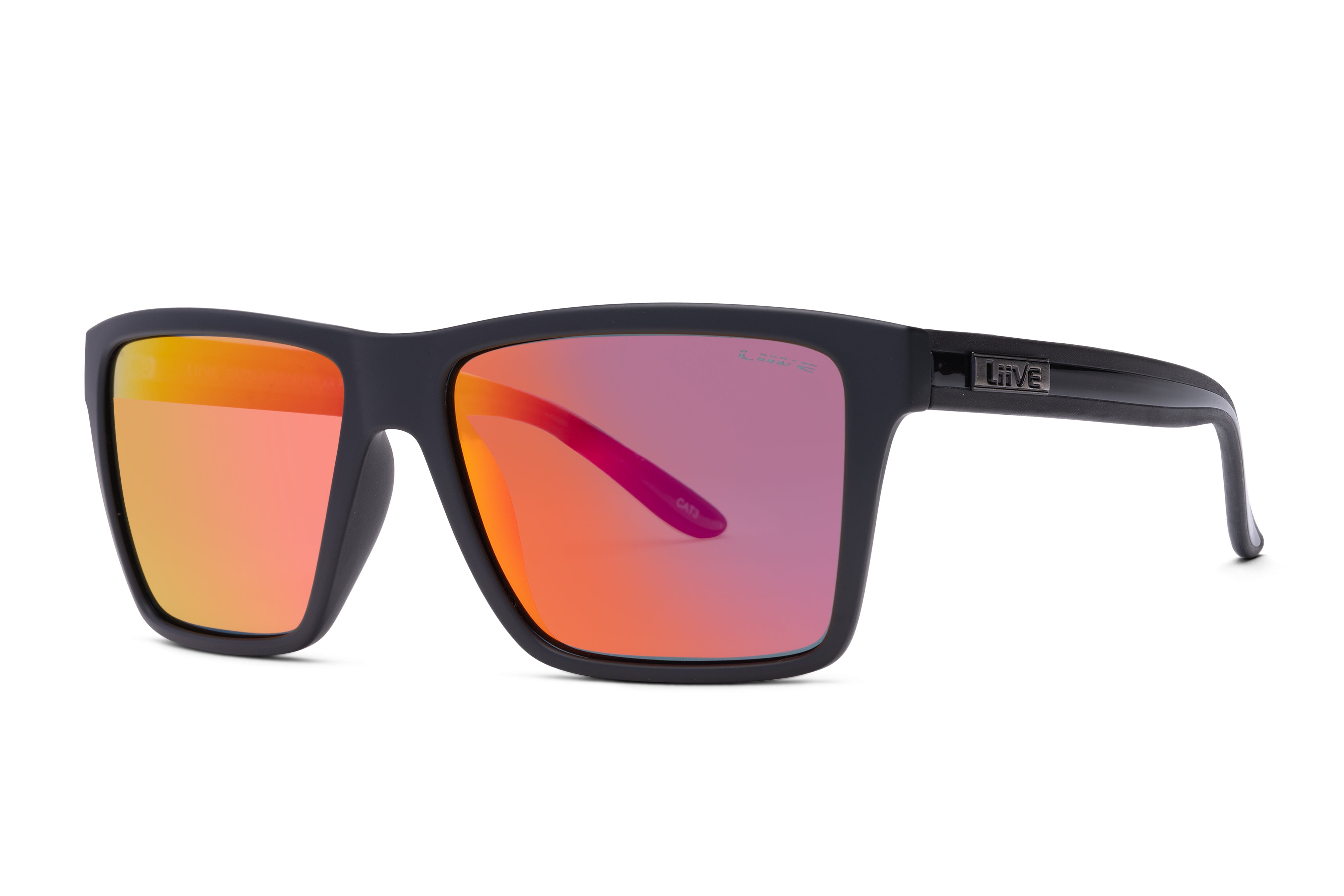 Liive Vision Polarised Sunglasses  Bazza - Mirror Polarised Twin Blacks