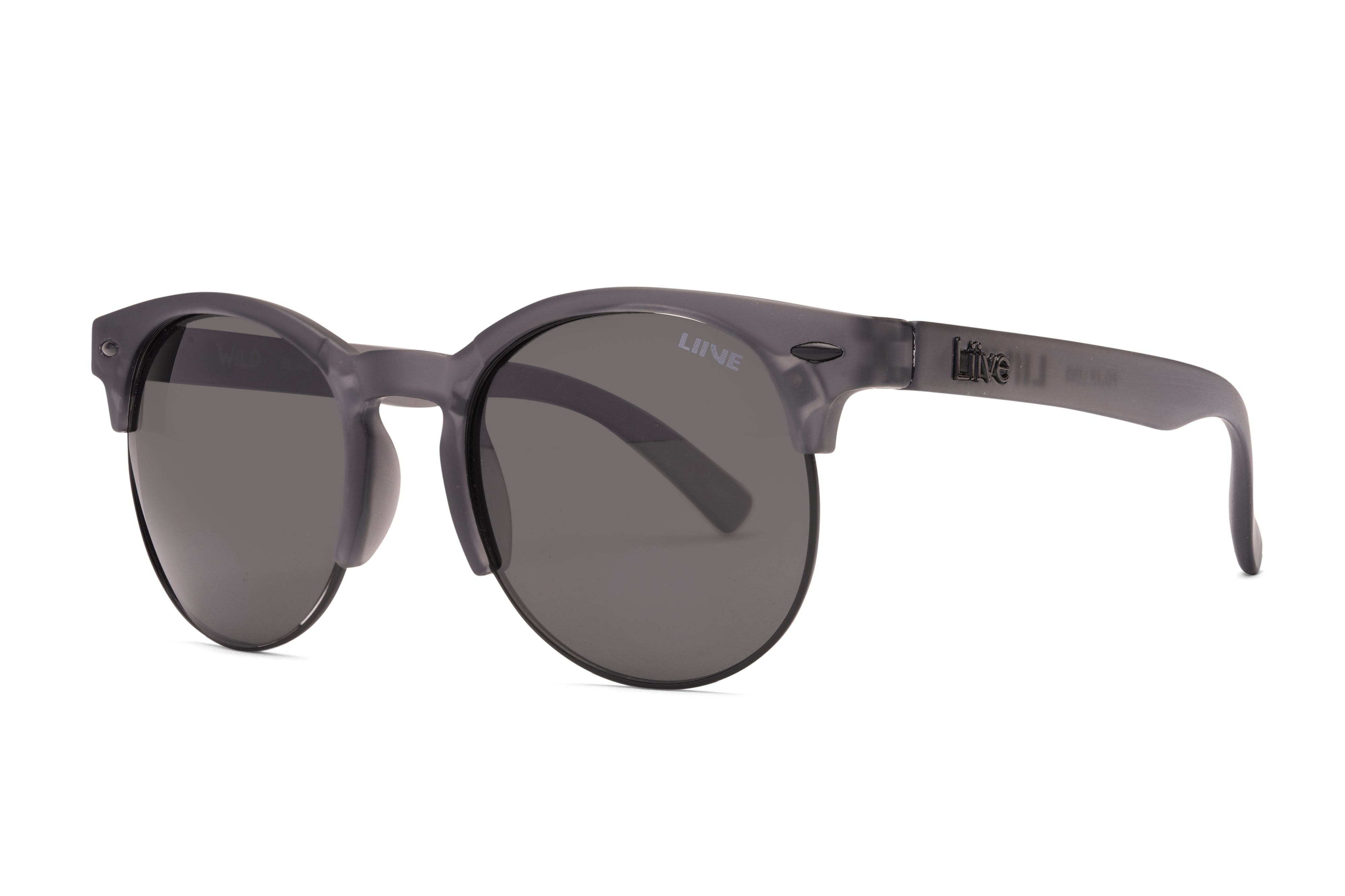 Liive Wild - Polarized Sunglasses, Matt Xtal Smoke